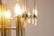 Brass, Chrome and Crystal Chandelier by Gaetano Sciolari, 1970s 5