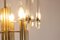 Brass, Chrome and Crystal Chandelier by Gaetano Sciolari, 1970s 6