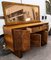 Credenza Art Deco in noce con specchi, Italia, Immagine 16