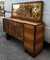 Credenza Art Deco in noce con specchi, Italia, Immagine 17