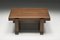 French Square Wooden Coffee Table, 1960s, Image 4