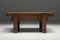 French Square Wooden Coffee Table, 1960s, Image 6