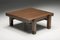French Square Wooden Coffee Table, 1960s, Image 2