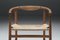 PP201 Dining Chair in Cord & Oak attributed to Hans J. Wegner for PP Møbler, Denmark, 1969, Image 12
