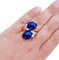 14 Karat Rose and White Gold Ring with Lapislazuli and Diamonds, 1970s 5