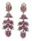 14 Karat Rose Gold and Silver Earrings with Rubies and Diamonds, Set of 2 3