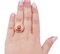 18 Karat Yellow Gold Ring with Coral, 1950s 4