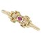 18 Karat Yellow Gold Bracelet with Ruby and Diamonds, 1970s 1