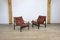 Leather Hunter Chairs by Torbjørn Device for Bruksbo, 1960s, Set of 2, Image 2