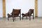 Leather Hunter Chairs by Torbjørn Device for Bruksbo, 1960s, Set of 2 7