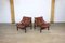 Leather Hunter Chairs by Torbjørn Device for Bruksbo, 1960s, Set of 2, Image 3
