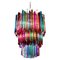 Lámparas de araña Arlecchino de Murano multicolores, 1990. Juego de 2, Imagen 4