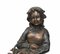 Viktorianische Bronze Farm Girl und Gänse Chick Statue 3