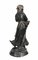 Viktorianische Bronze Farm Girl und Gänse Chick Statue 8