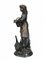 Victorian Bronze Farm Girl and Geese Chick Statue, Image 6