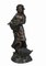 Victorian Bronze Farm Girl and Geese Chick Statue, Image 4