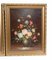 Pintura al óleo, bodegón floral, artista francés, enmarcado, juego de 2, Imagen 6
