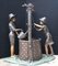 Bronze Eimer Fountain Boy und Girl Statue mit Wasserspiel 1
