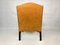 Sedia Wingback vintage in pelle, anni '60, Immagine 7