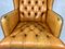 Vintage Leather Wingback Chair, 1960s 4