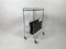 Vintage German Mini Bar Cart with Magazine Rack from Voss, 1970s 2