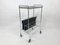 Vintage German Mini Bar Cart with Magazine Rack from Voss, 1970s 4