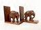 Palisander Buchstütze mit Elefant, 2 . Set 2