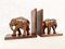 Palisander Buchstütze mit Elefant, 2 . Set 9