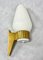 Mid Century Bega Scone Wandlampe aus Messing, 1960er 5