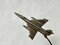 Mig 21 Plane da scrivania con posacenere in bronzo, anni '60, Immagine 2