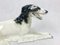 Art Deco Borzoi Greyhound Statue in Porcelain from Royal Dux Bohemia, Czechoslovakia, 1920s 2