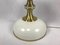 Mid-Century Milk Glass and Brass Table Lamp from Napako, 1960s, Image 3