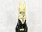 Dressed Up Hand Painted Paper Mâché Bunny, 1960s, Image 11
