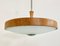 Space Age UFO Wooden Pendant Lamp, 1960s 8