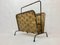 Seagrass and Metal Magazine Rack, 1970s 6