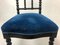 French Napoleon III Ebonized Bobbin Nursing Chair, 1800s 13