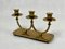 Art Deco Brass Candleholder, 1930s 3