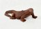 Large Carved Komodo Dragon Walrus Sculpture, 1970s 4