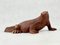 Scultura grande drago di Komodo intagliato, anni '70, Immagine 6