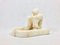 Art Deco White Bear Statue Ashtray in Marble, 1930s 9