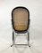 Rocking Chair Mid-Century en Acier Chromé et Rotin, 1970s 12