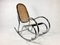 Rocking Chair Mid-Century en Acier Chromé et Rotin, 1970s 16
