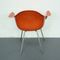 Orangenfarbener DAX Armlehnstuhl von Charles und Ray Eames für Herman Miller 5
