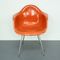 Orange DAX Armchair by Charles and Ray Eames for Herman Miller, Immagine 2