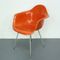 Orangenfarbener DAX Armlehnstuhl von Charles und Ray Eames für Herman Miller 3