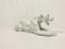 Art Deco Czech White Panther Porcelain Statue, 1930s 4