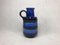 Vintage No. 408-40 Blue Fat Lava Floor Vase from Scheurich, 1960s 4