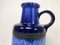 Vintage No. 408-40 Blue Fat Lava Floor Vase from Scheurich, 1960s, Image 6
