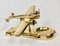 Polish Model PZL37 Łoś Desk Plane with Ashtray in Brass, 1930s 11