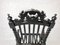 Italian Ebonized Oak Folding Armchair, 1800s, Image 12